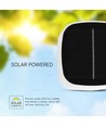 5W LED magnetisk solcelle bordlampe - Touch dæmpbar, CCT, IP65, hvid, transportabel, genopladelig