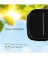 5W LED solcelle magnetisk bordlampe - Touch dæmpbar, CCT, IP65, sort, 400lm, inkl. batteri