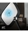 5W LED solcelle magnetisk bordlampe - Touch dæmpbar, CCT, IP65, sort, 400lm, inkl. batteri