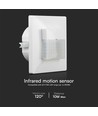 PIR sensor - 120° detekteringsområde, hvid hus
