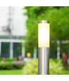 110 cm Pullertlampe, E27 - rustfrit stål hus, satin nikkel, IP44