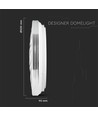 60W Designer Dome loftslampe, dæmpbar - CCT farveskift, Ø50cm, 100lm/W, fjernbetjening, inkl. lyskilde