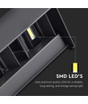 24W LED udendørs væglampe - IP65, sort, op/ned lys, 4000K, 2720lm, 20x10x10 cm