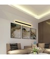 141cm Antracit 23W lineær LED væglampe, RA90 - IP65, 2875lm, 4000K