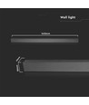 141cm Antracit 23W lineær LED væglampe, RA90 - IP65, 2875lm, 4000K