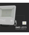 100W LED projektør, Samsung LED chip - 100lm/W, IP65, sort, kold hvid, udendørs