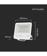 100W LED projektør med Samsung LED chip - 100lm/W, IP65, 6500K, sort kabinet, udendørs