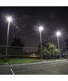 100W projektør - Samsung-chip, 1m kabel, 6500K, hvid krop, grå matteret glas, arbejdslampe