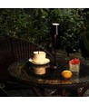 1,5W LED bordlampe, genopladelig - 3000K, IP54, touch dæmpbar, sand sort, inkl. trådløs opladning