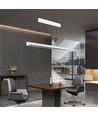 36W LED lysskinne til ophæng - 3-i-1 CCT, Samsung LED, 120cm, sort/hvid, inkl. wireophæng
