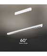 36W LED lineær hængelampe - Samsung-linse type 3I1, hvid