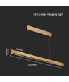 36W LED lysskinne til ophæng - 2880lm, CCT, grå, inkl. wireophæng