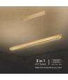 36W LED lysskinne til ophæng - 2880lm, CCT, grå, inkl. wireophæng