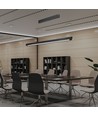 36W LED lineært pendelarmatur - CCT, sort, 2880lm, inkl. wireophæng