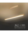 36W Lineær Hængelampe - LED Samsung, Diffusor Pladetype 3in1, Guld.
