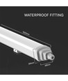 150cm 48W vandtæt komplet LED armatur - Samsung LED chip, 120lm/W, IP65, 6500K