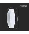 40W Dæmpbar LED loftslampe - Ø40cm, CCT, 3 lyskulører, fjernbetjening