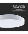 40W Dæmpbar LED loftslampe - Ø40cm, CCT, 3 lyskulører, fjernbetjening