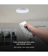 40W Dæmpbar LED loftslampe - Ø40cm, CCT, 3 lyskulører, fjernbetjening