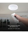 60W LED designer loftslampe med fjernbetjening - 6000lm, dæmpbar, 3-i-1 CCT, hvid cover