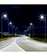V-Tac 100W LED gadelampe - Samsung LED chip, indbygget skumringssensor, Ø60mm, IP65, 135lm/w