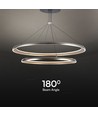 3x GU10 væglampe / loftlampe - Hvid, rund, justerbar, uden lyskilde
