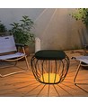 1W Solara designer have/bordlampe - Solcelle, IP44, 120lm, 3000K+6000K, grå, lanterneformet