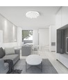 60W Designer Domelight loftlampe - Ø49cm, 6000lm, dæmpbar, inkl. fjernbetjening, bikube cover