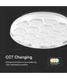60W Designer Domelight loftlampe - Ø49cm, 6000lm, dæmpbar, inkl. fjernbetjening, bikube cover