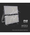500W LED projektør med Samsung chip - 135lm/W, IP65, sort, udendørs, 67500lm