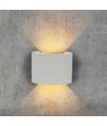 5W LED væglampe med op/ned lys - IP65 udendørs, grå, rund, 4000K, inkl. lyskilde