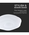 40W LED Designer Dome loftslampe - 4000lm, 3-i-1 CCT, dæmpbar, inkl. fjernbetjening, blomstermønster