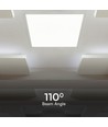 62x62 LED panel, 36W - 117lm/W, neutral hvid, hvid kant, bagbelyst