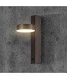 8W Væglampe - LED, USB-funktion, 3000K, akryl, sort.