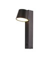8W LED væglampe med USB - 3000K, 900lm, IP20, sort, drejbar, indendørs, inkl. lyskilde