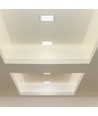 3W 9x9cm kvadratisk LED indbygningspanel - 110lm/W, 3000K, Hul: Ø7,5-8 cm, Mål: 9x9 cm, Samsung LED chip