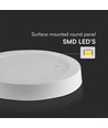 12W LED loftslampe, Ø16,7cm - 100lm/W, hvid kant, rund, inkl. lyskilde