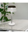 3W genopladelig LED bordlampe - Ø13cm, 3-trin dæmpbar, CCT, hvid, inkl. USB-kabel