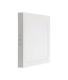 18W kvadratisk LED loftpanel - 4000K, hvid kant, 21,4 x 21,4 cm, bagbelyst loftlampe