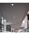 18W Ø10,6cm Blændfri CCT Downlight RA90 - Hul: Ø9,5 cm, Mål: Ø10,6 cm, 3 lyskulører, hvid front, Honeycomb