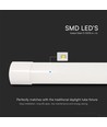 120cm 40W Prismatic LED armatur - 120lm/W, 3-i-1 CCT, IP20 indendørs