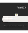 150cm 50W CCT LED armatur - 120lm/W, 6000lm, IP20, 3-i-1 farveskift, indendørs
