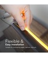 10m 12,5W/m COB-LED strip sæt - IP65, 1100lm/m, 286 LED pr. meter, 230V