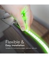 10m 10,5W/m LED strip - IP65, 120 LED pr. meter, 1100lm/m, 230V plug-and-play