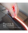 50m 10,5W/m rød LED strip - IP65, 120 LED pr. meter, 2835 SMD chips, 50 meter rulle