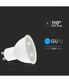 GU10 7,5W dæmpbar LED pære - 610lm, 110°, erstatter 70W, 3000K