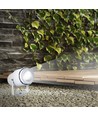 12W LED havespot med spyd - IP65, Grønt lys, hvidt kabinet, aluminium