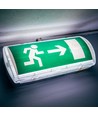 V-Tac Nødbelysning / Exit skilt, 3W - Udgangslys, inkl. batteri og piktogrammer, selvtestknap