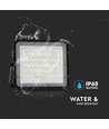 80W Solcelle LED projektør med fjernbetjening - 800lm, IP65, 4000K, sort, inkl. 10W solpanel og batteri