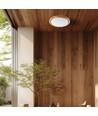 60W LED loftslampe med trælook, dæmpbar - 6000lm, Ø49cm, CCT, inkl. fjernbetjening